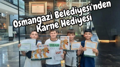 Bursa Osmangazi’den öğrencilere karne hediyesi