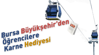 Bursa Büyükşehir Belediyesi’nden öğrencilere karne hediyesi