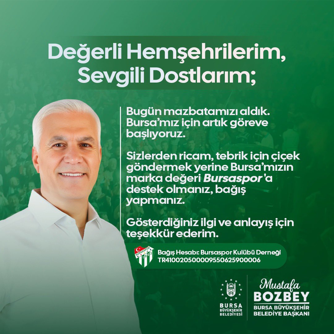 mustafa bozbey bursaspor destek