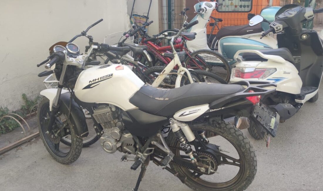 Bursa’da çalınan motorlar 47 kamera incelenerek bulundu!