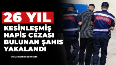 26 sene hapis cezası olan şahış eşinin çalıştığı markette yakalandı!