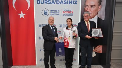 Başkan Bozbey, dünya şampiyonu Dilek Yavaş’ı ağırladı