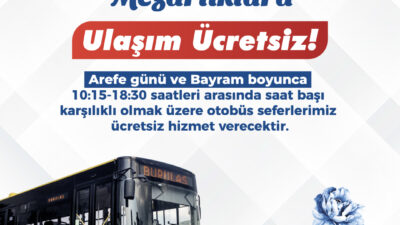 Bursa’da kurban bayramında ulaşım ücretsiz!