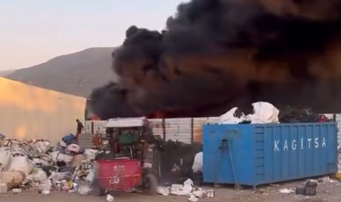 Bursa’da geri dönüşüm fabrikasında yangın çıktı!