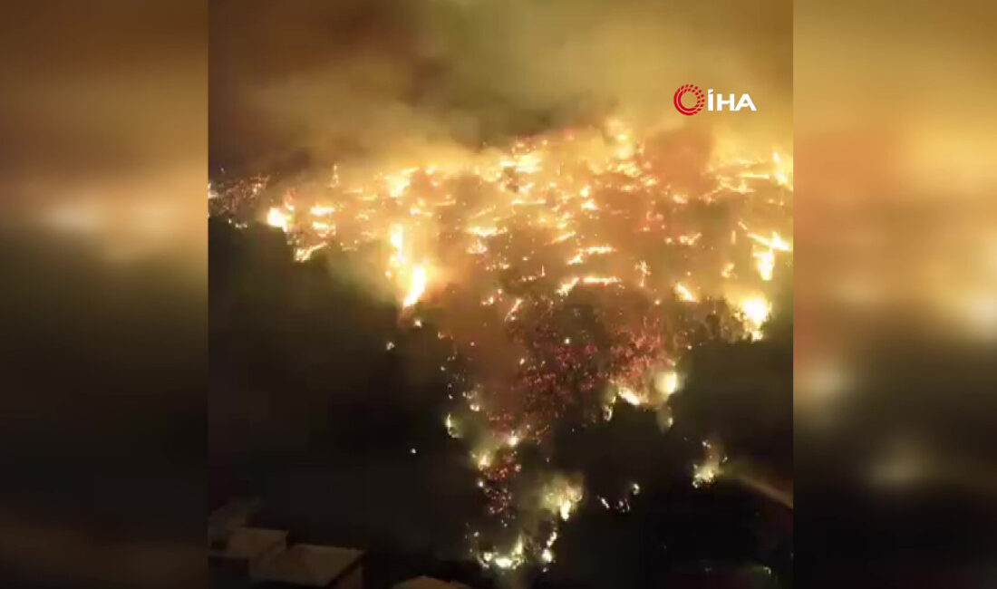 Bursa’da orman yangını Karahıdır Mahallesine kadar geldi!