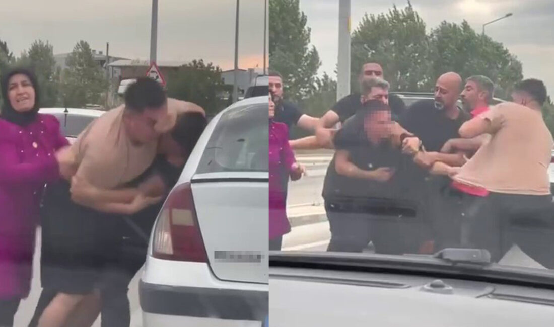 Bursa’da yol verme kavgası zor ayırıldı!