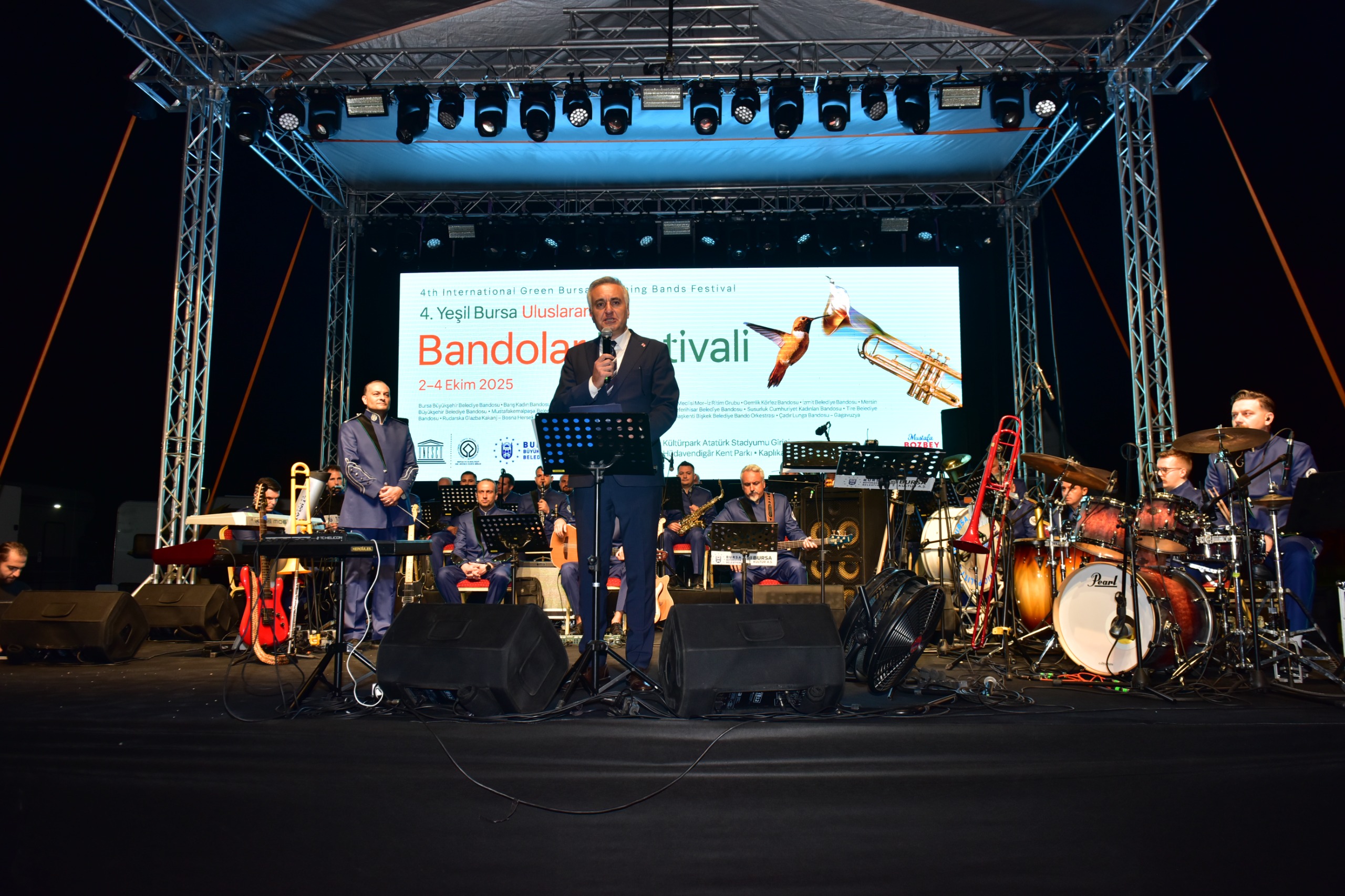 Yeşil Bursa Uluslararası Bandolar Festivali’ başladı