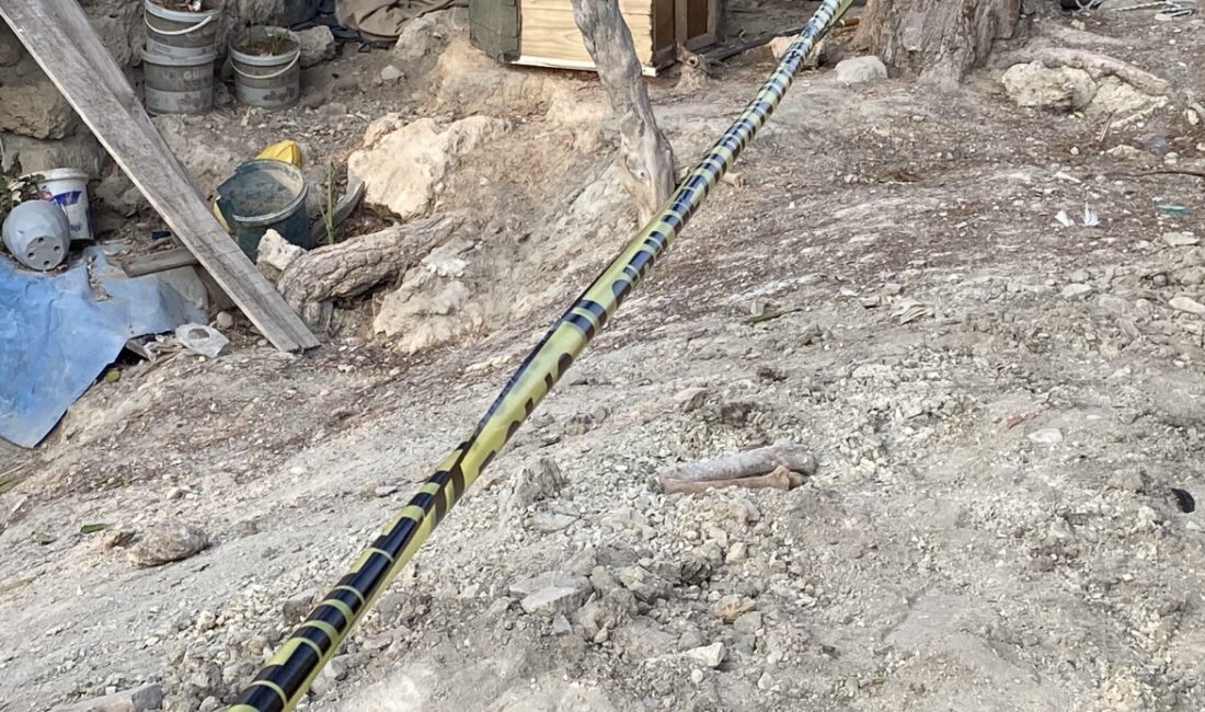 Burdur’da belediyenin kazı çalışması sırasında insan kemikleri bulundu