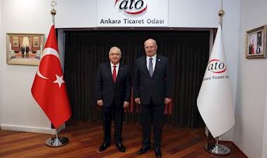 illi Savunma Bakanı Yaşar Güler, Ankara Ticaret Odası Başkanı Gürsel Baran ve Yönetim Kurulu Üyeleri ile Bir Araya Geldi